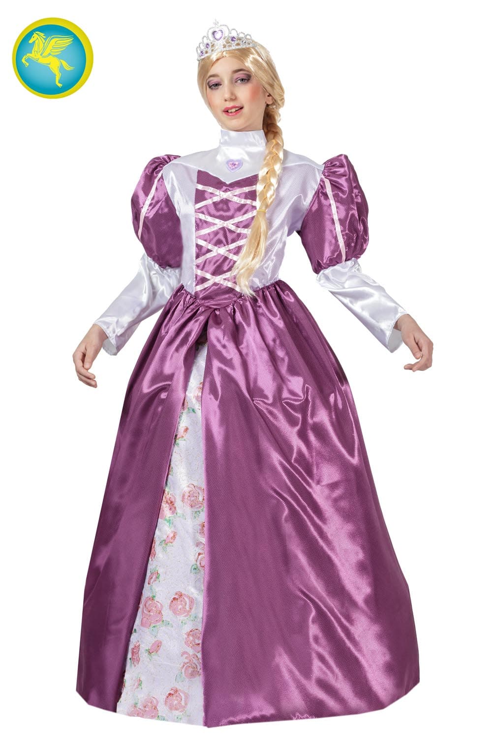 COSTUME CARNEVALE PRINCIPESSA RAPERONZOLO BAMBINA DA 5 A 11 ANNI COD. 1092 - 3