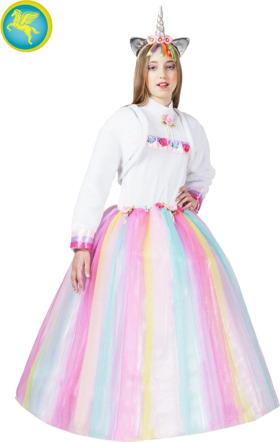 COSTUME CARNEVALE  PRINCIPESSA UNICORNO BAMBINA DA 5 A 11 ANNI - PEGASUS COD. 1013 - 3