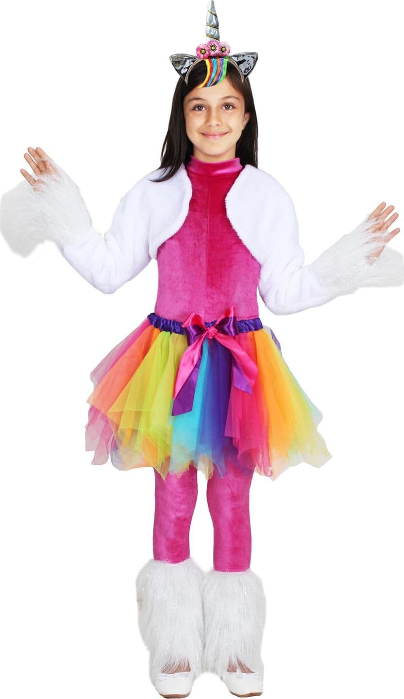 COSTUME CARNEVALE  UNICORNO BAMBINA DA 5 A 11 ANNI - PEGASUS COD. 1901 - 3