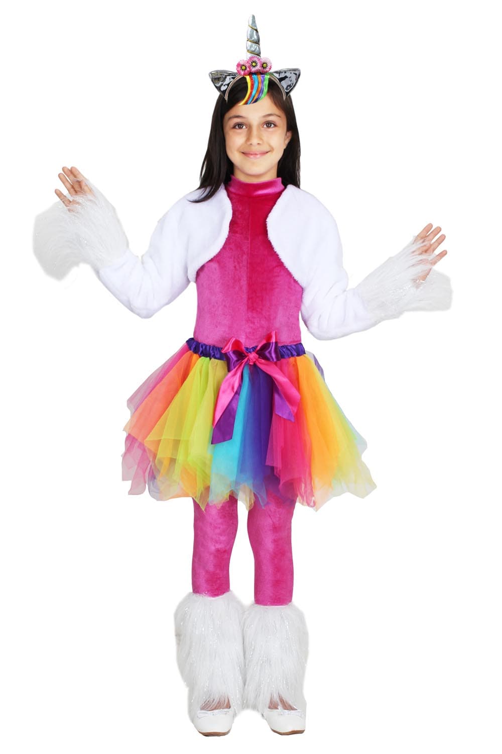 COSTUME CARNEVALE  UNICORNO BAMBINA DA 5 A 11 ANNI - PEGASUS COD. 1901 - 3