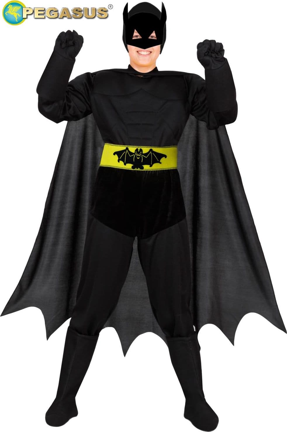 COSTUME CARNEVALE DEMONE PIPISTRELLO BAMBINO DA 5 A 11 ANNI - PEGASUS  COD.1837 - 3