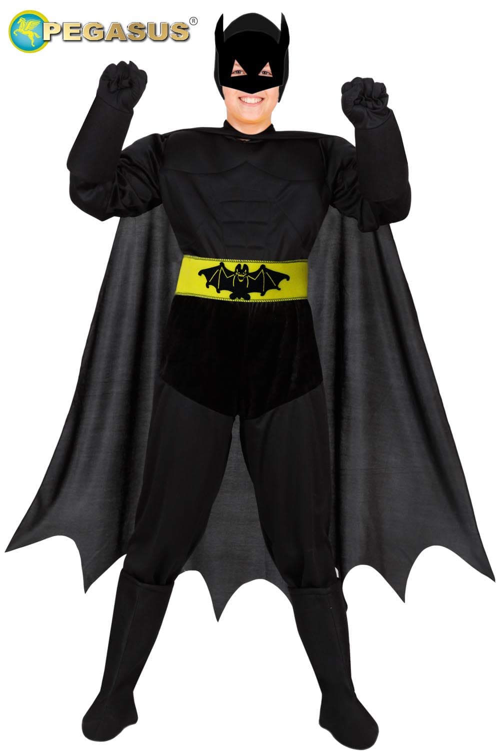COSTUME CARNEVALE DEMONE PIPISTRELLO BAMBINO DA 5 A 11 ANNI - PEGASUS  COD.1837 - 3