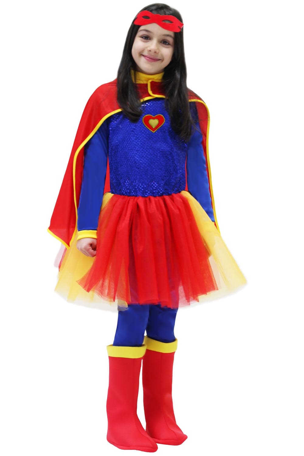 COSTUME CARNEVALE SUPER RAGAZZA BAMBINA DA 5 A 11 ANNI COD.1853 - 3