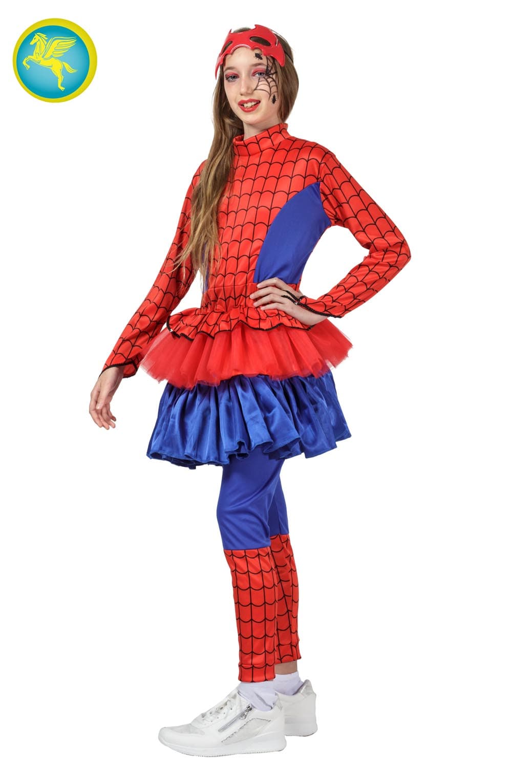 COSTUME CARNEVALE RAGAZZA RAGNO ( SPIDERMAN WOMAN ) BAMBINA DA 5 A 13 ANNI - PEGASUS COD. 1824 - 4