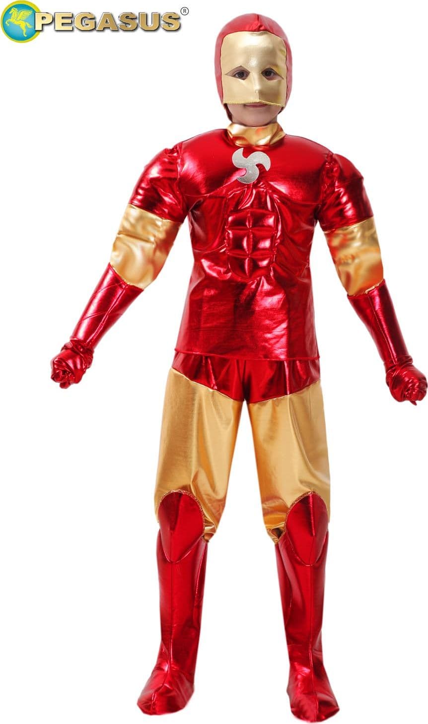 COSTUME CARNEVALE EROE DI FERRO CON BRACCIA MUSCOLOSE BAMBINO DA 5 A 11 ANNI COD. 1706 - 3