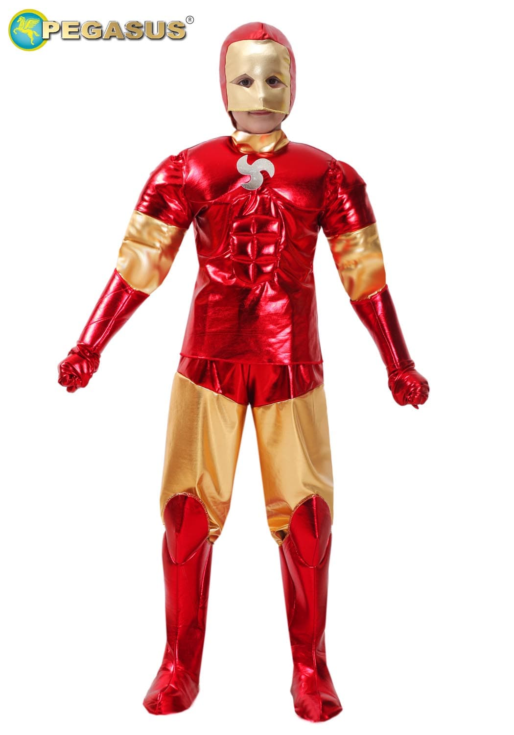 COSTUME CARNEVALE EROE DI FERRO CON BRACCIA MUSCOLOSE BAMBINO DA 5 A 11 ANNI COD. 1706 - 3