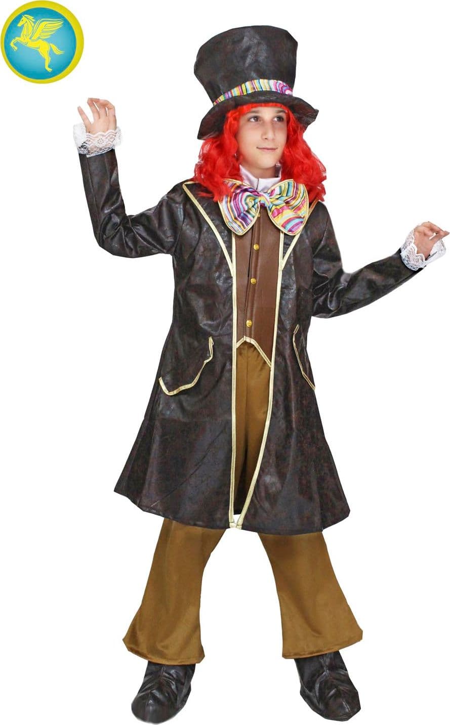 COSTUME CARNEVALE IL CAPPELLAIO BAMBINO DA 5 A 11 ANNI - PEGASUS  COD. 1869 - 3