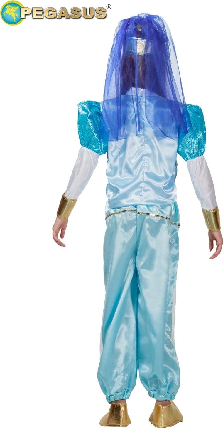 COSTUME CARNEVALE GENIETTA AZZURRA BAMBINA DA 4 A 11 ANNI COD. 1883 - 2