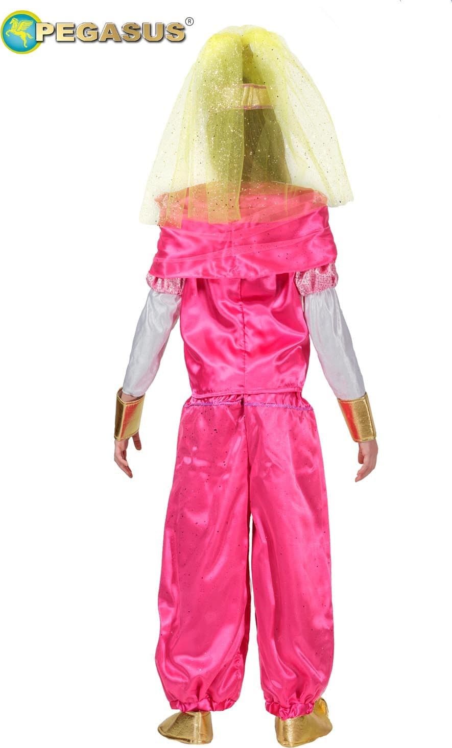 COSTUME CARNEVALE GENIETTA ROSA BAMBINA DA 4 A 11 ANNI COD. 1884 - 2