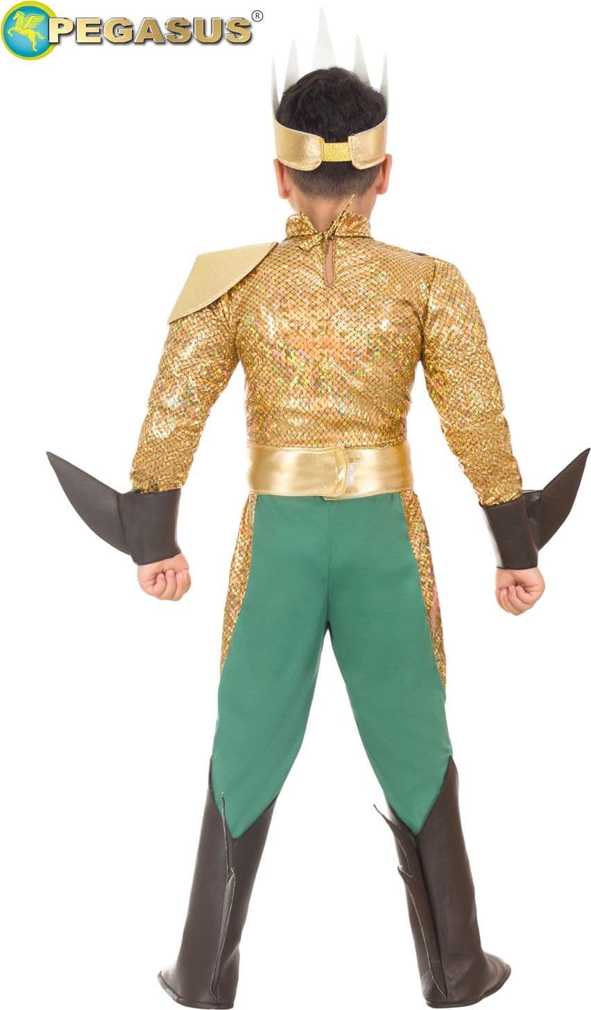 COSTUME CARNEVALE DIO DEI MARI BAMBINO DA 5 A 11 ANNI - PEGASUS COD. 1918 - 3
