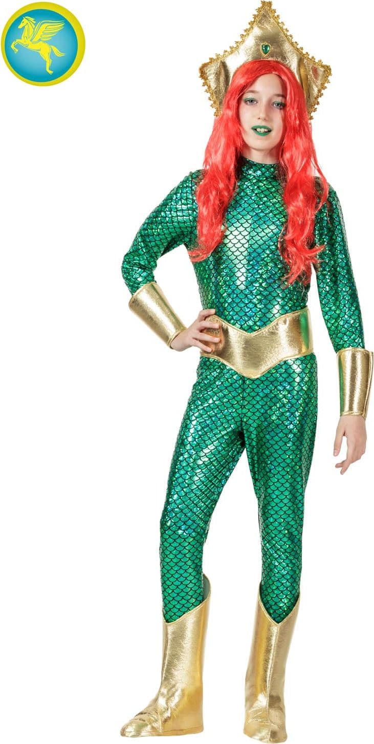 COSTUME CARNEVALE REGINA DEI MARI BAMBINA DA 3 A 13 ANNI -PEGASUS  COD.1919 - 2