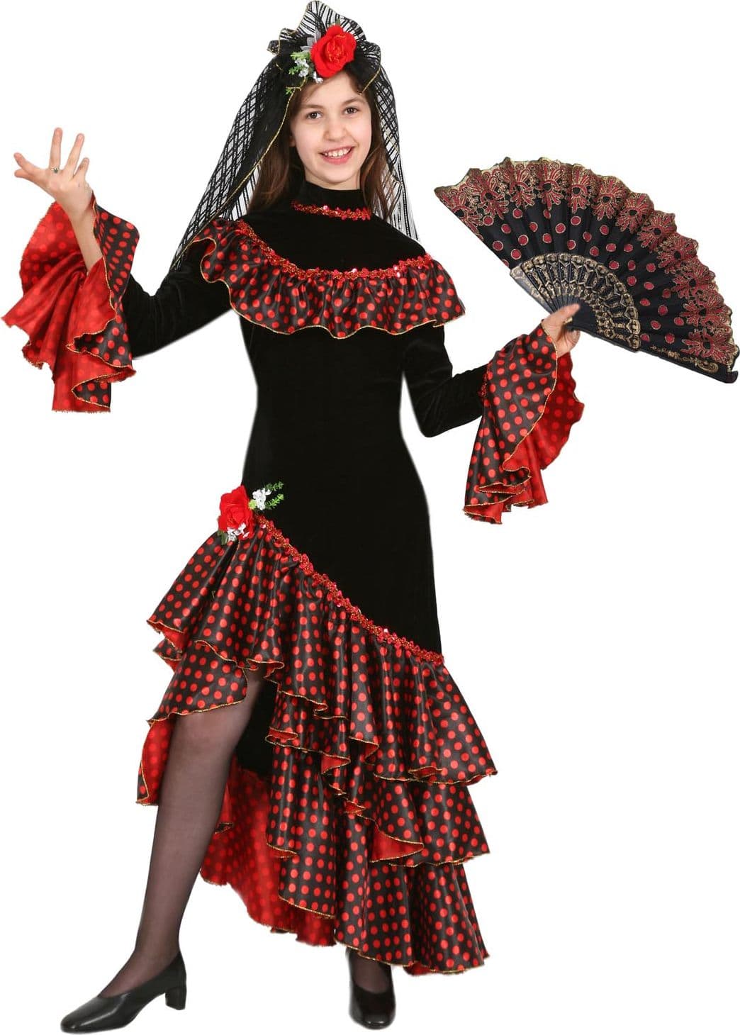 COSTUME CARNEVALE  SPAGNOLA DA 5 A 13 ANNI - PEGASUS COD. 1533 - 3