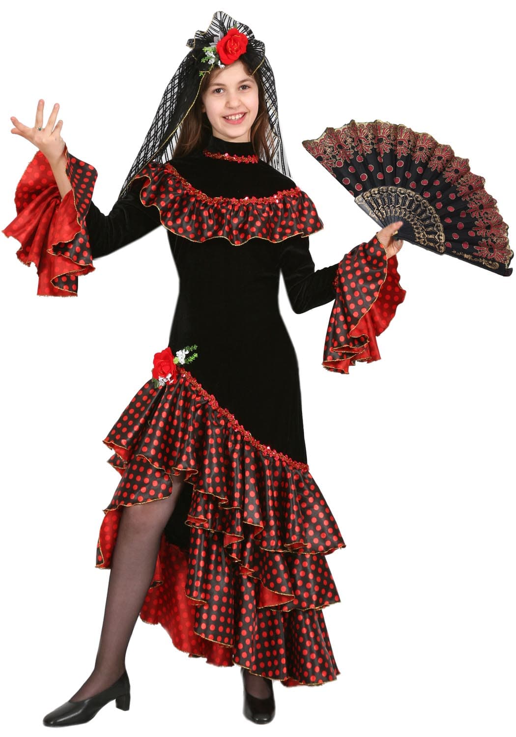 COSTUME CARNEVALE  SPAGNOLA DA 5 A 13 ANNI - PEGASUS COD. 1533 - 3