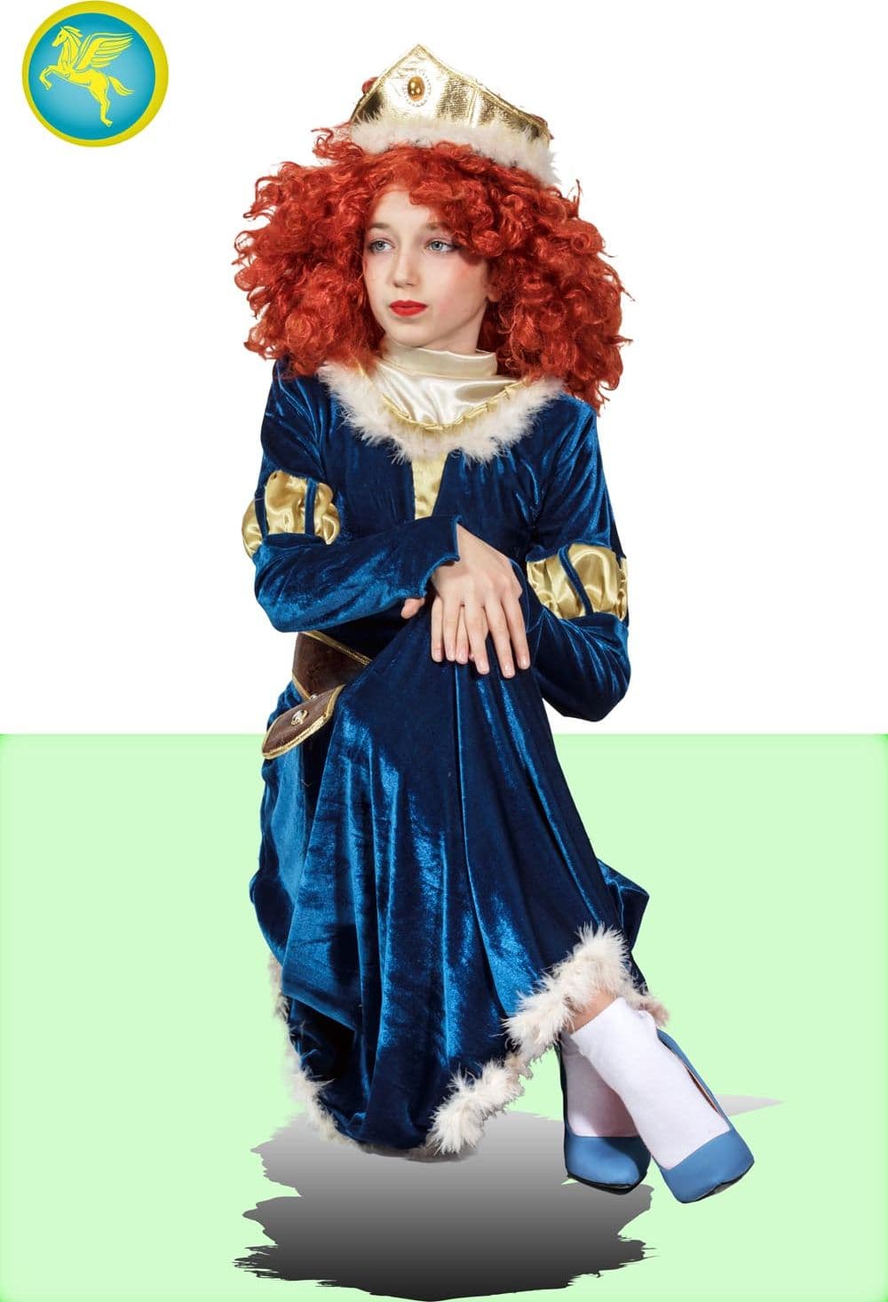 COSTUME CARNEVALE  LADY LUSSO BAMBINA DA 5 A 11 ANNI COD. 1891 - 3