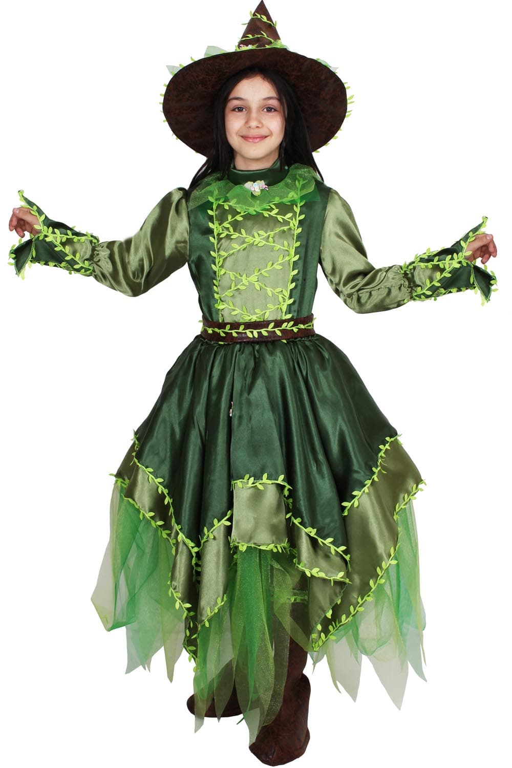 COSTUME CARNEVALE FATA DEI BOSCHI BAMBINA DA 5 A 13 ANNI - PEGASUS COD. 1892 - 6