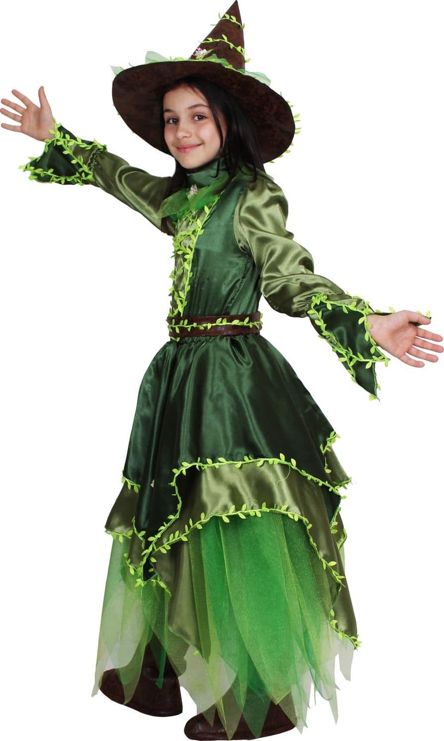 COSTUME CARNEVALE FATA DEI BOSCHI BAMBINA DA 5 A 13 ANNI - PEGASUS COD. 1892 - 2