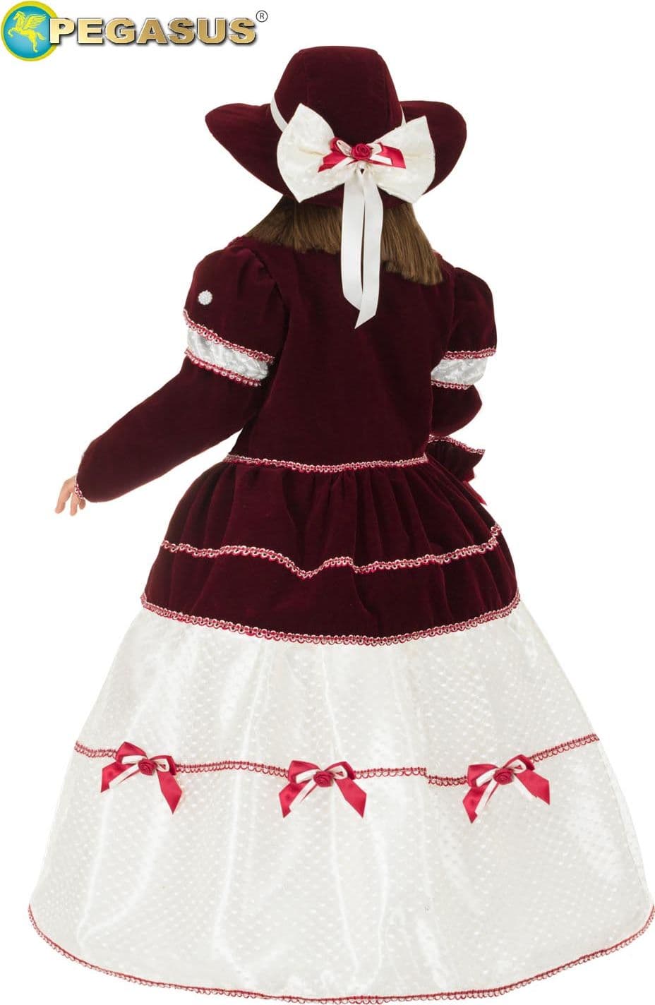 COSTUME CARNEVALE DONNA FRANCISCA BAMBINA DA 3 A 8 ANNI - PEGASUS COD. 1898 - 3
