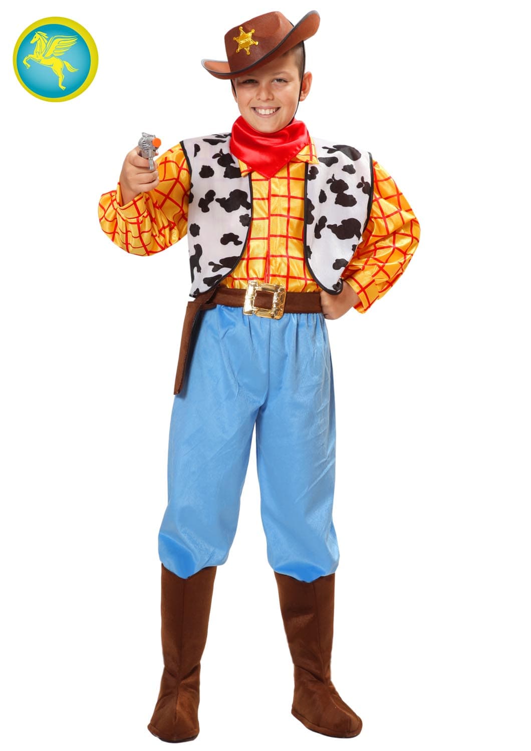 COSTUME CARNEVALE COW BOY BAMBINO DA 5 A 13 ANNI - PEGASUS  COD. 1560 - 3