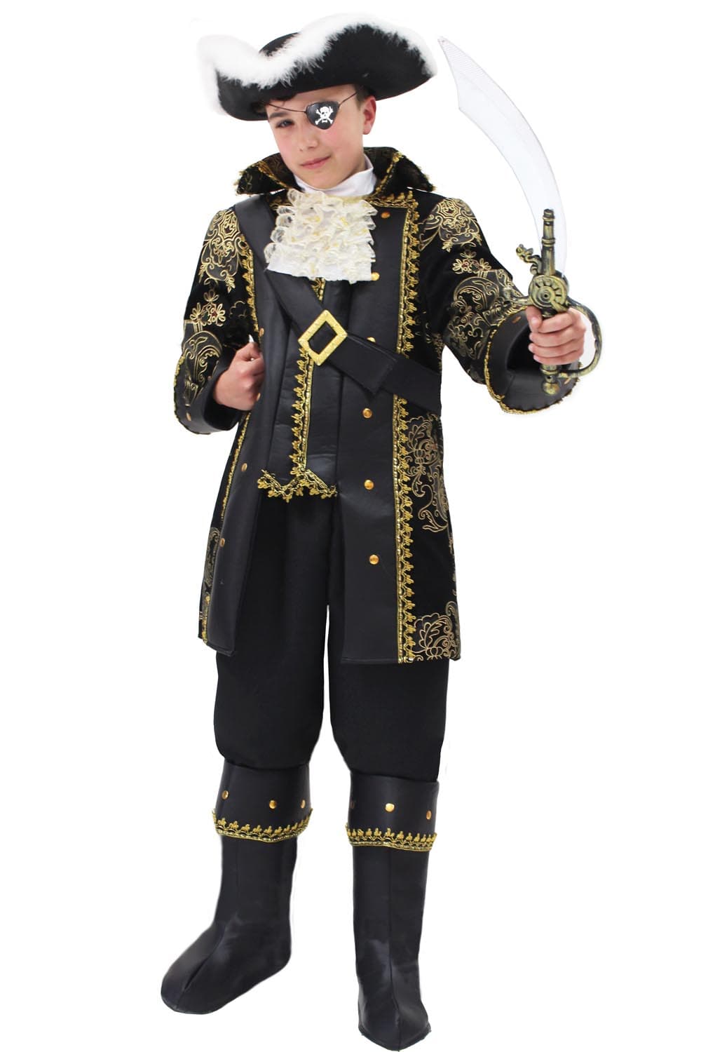 COSTUME CARNEVALE IL CORSARO BAMBINO DA 5 A 13 ANNI - PEGASUS COD. 1708 - 3