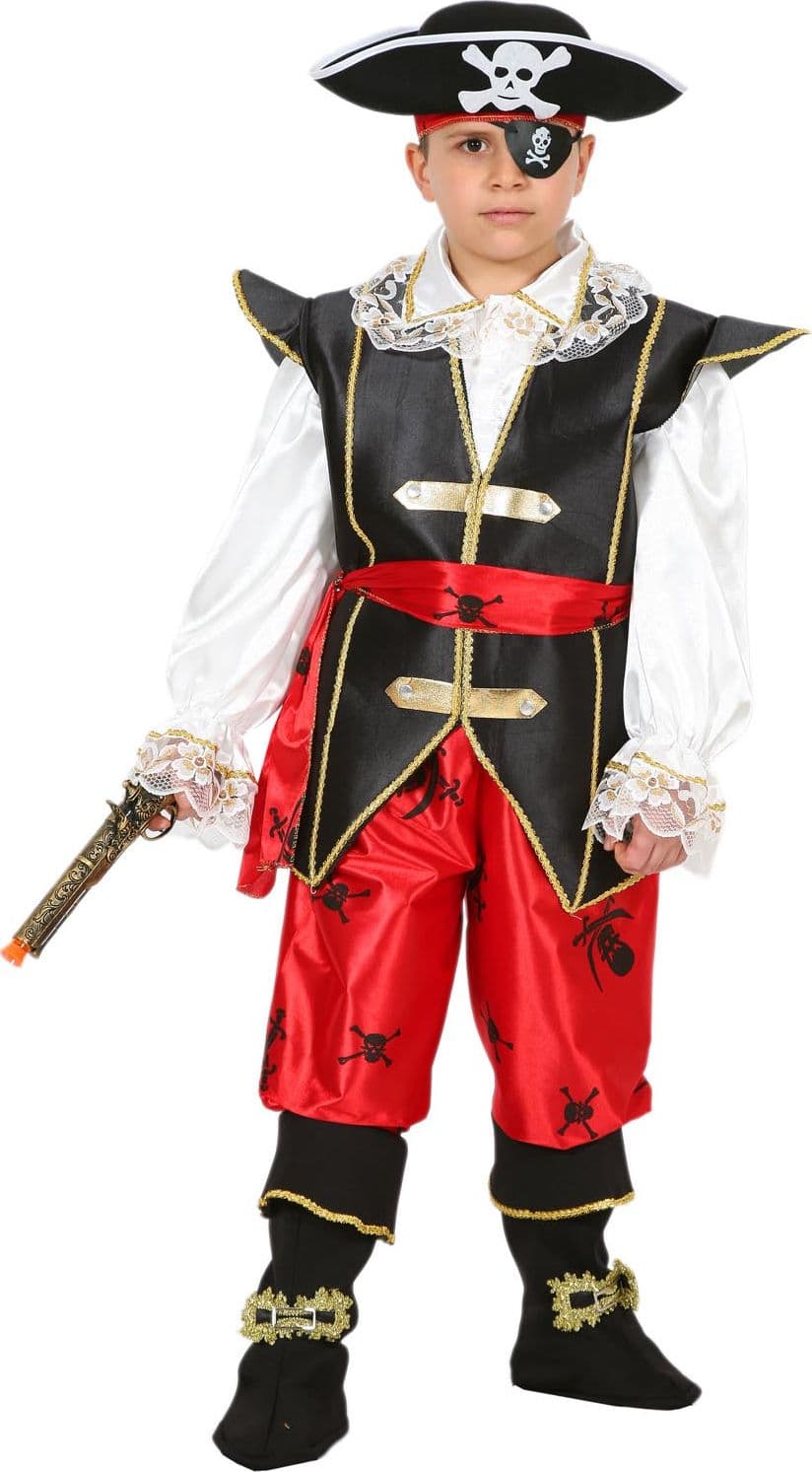 COSTUME CARNEVALE PIRATA BAMBINO DA 5 A 13 ANNI COD. 1190 - 3