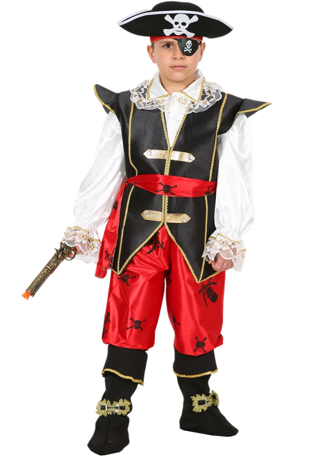 COSTUME CARNEVALE PIRATA BAMBINO DA 5 A 13 ANNI COD. 1190 - 3