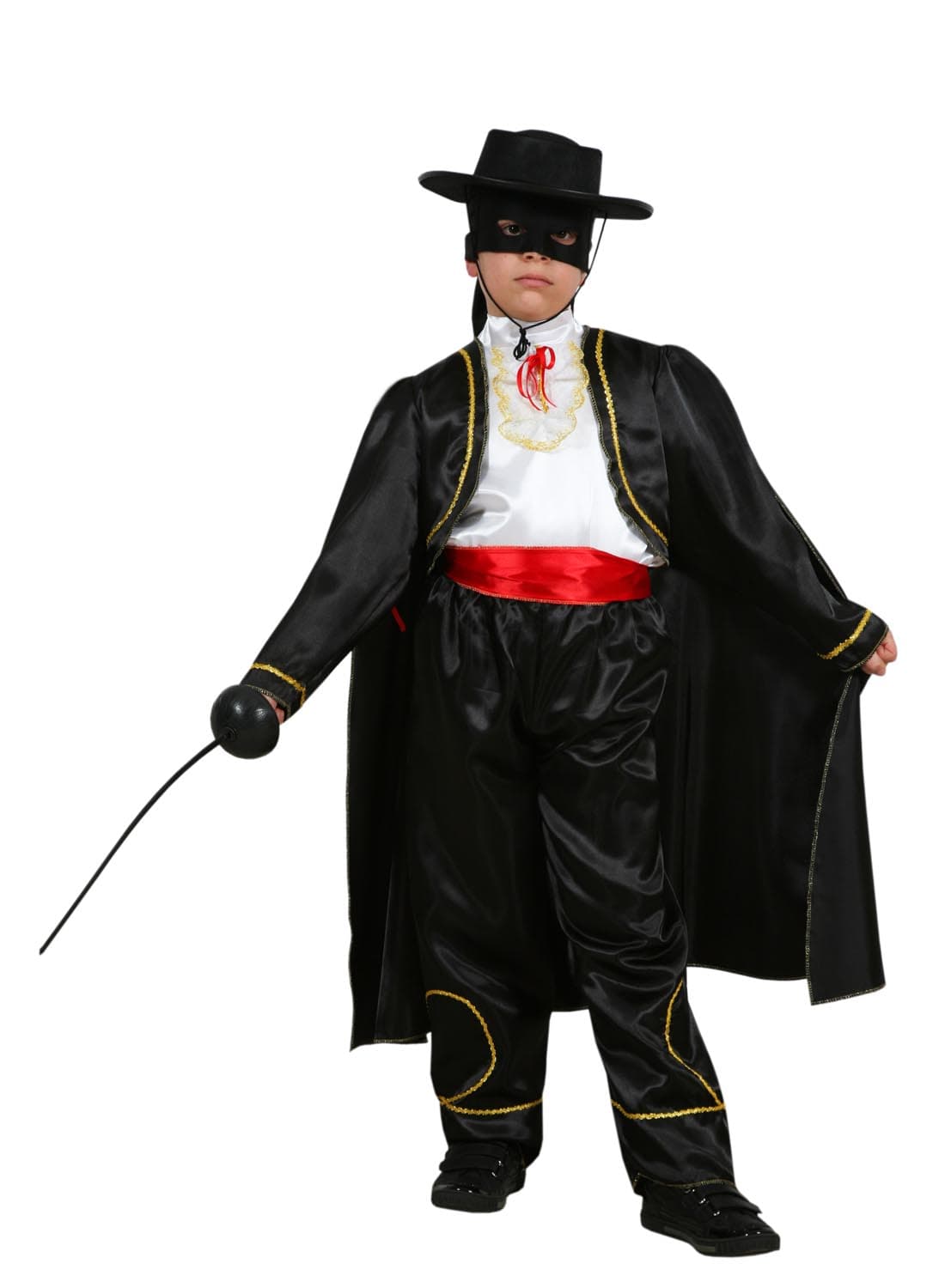 COSTUME CARNEVALE  IL VENDICATORE ( ZORRO) BAMBINO DA 5 A 13 ANNI COD. 1075 - 3
