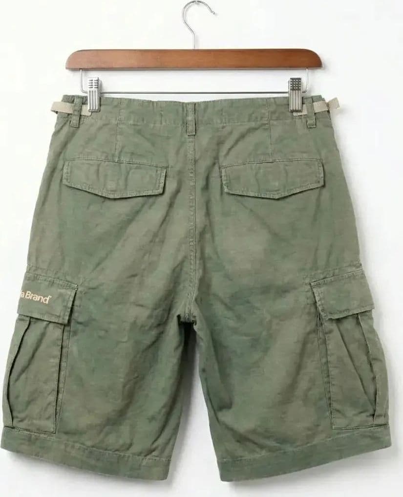 Cargo Shorts Green Washed - 2
