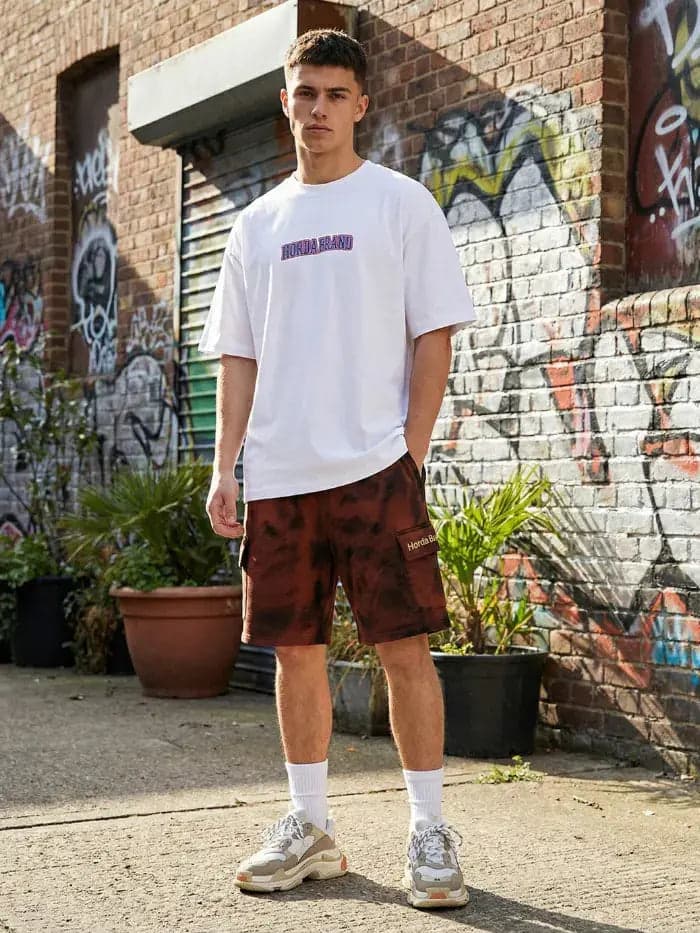 Tuta Horda Brand Shorts Cargo Corrosion 100% Cotone - 3