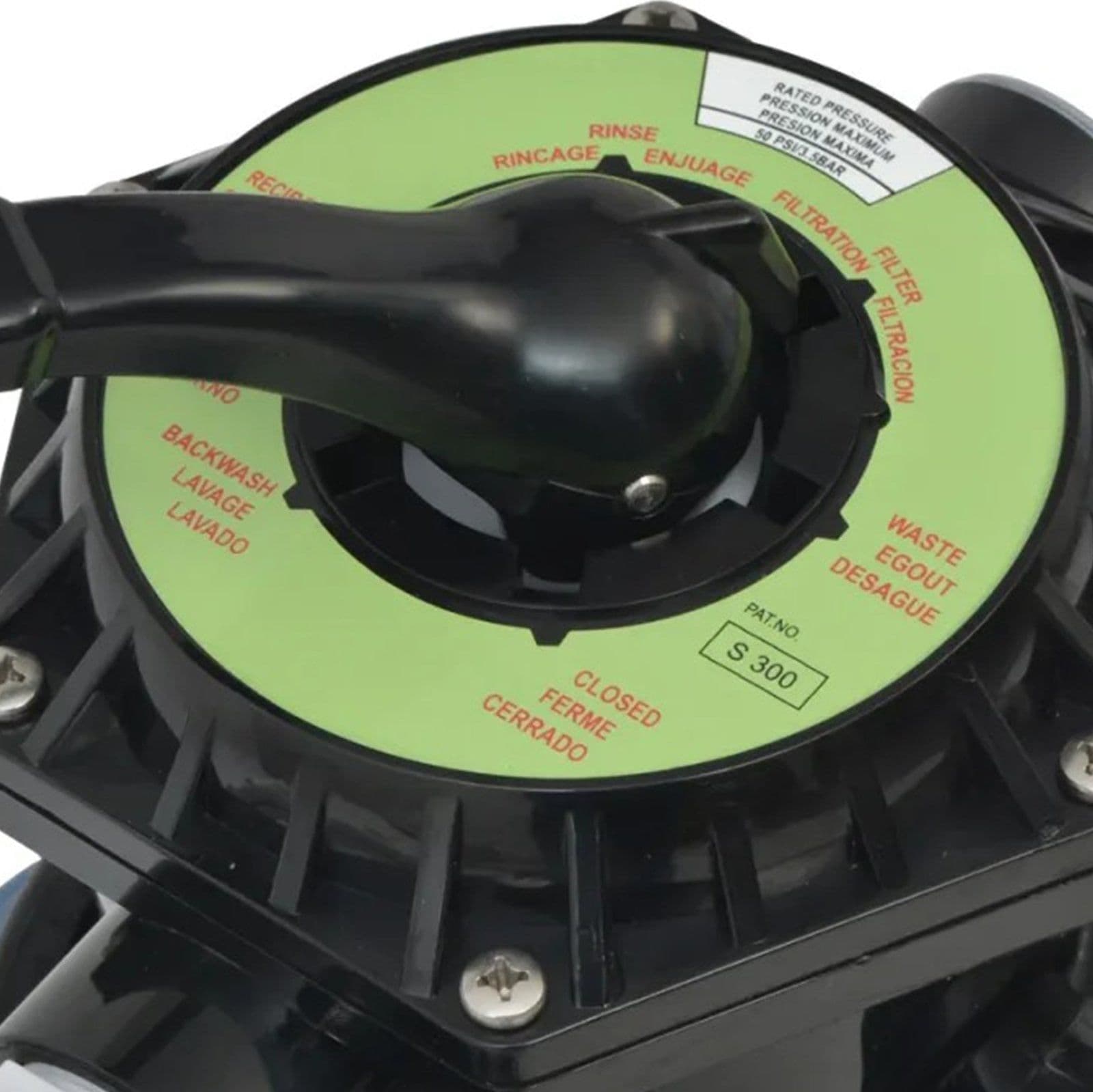 Pompa di filtraggio a sabbia per piscine fuori terra depuratore a pressione da 8000 lt/h 450 W - 4