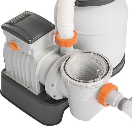 Pompa di filtraggio a sabbia per piscine fuori terra depuratore a pressione da 7571 lt/h - 4