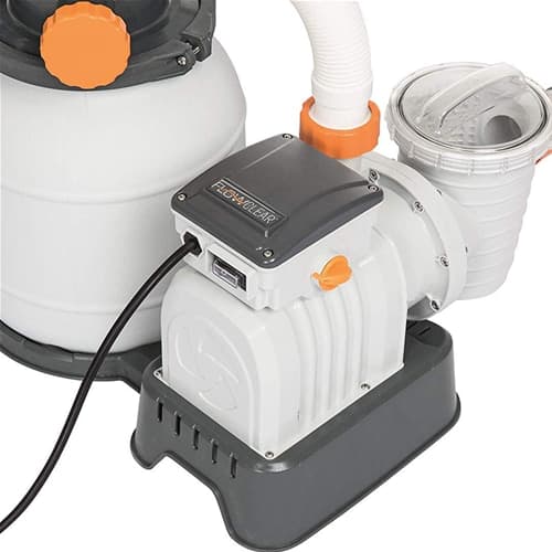 Pompa di filtraggio a sabbia per piscine fuori terra depuratore a pressione da 7571 lt/h - 10