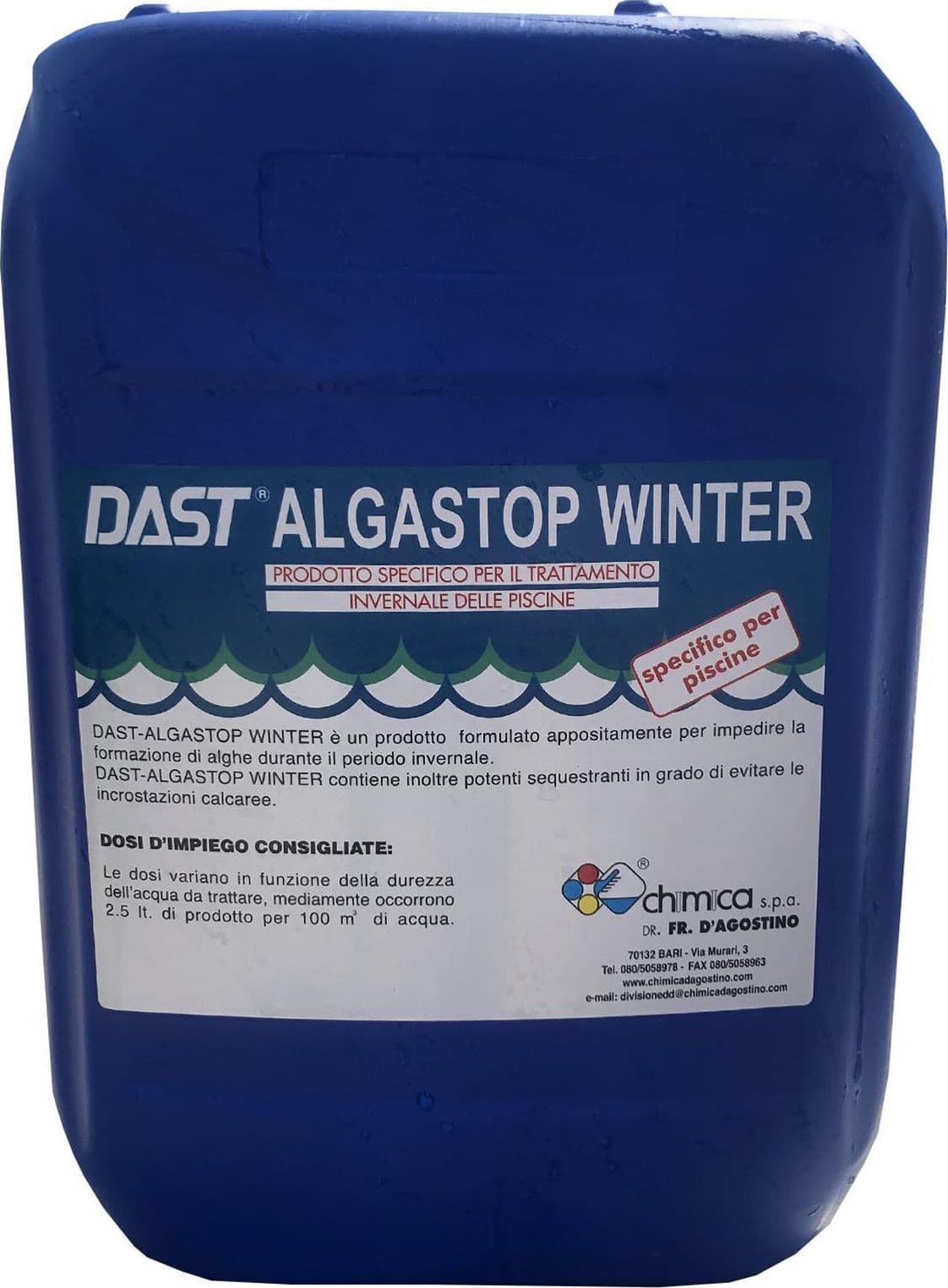 Alghicida invernale "Algastop Winter" antialghe svernante multifunzione antigelo per piscine kg 10 - 4