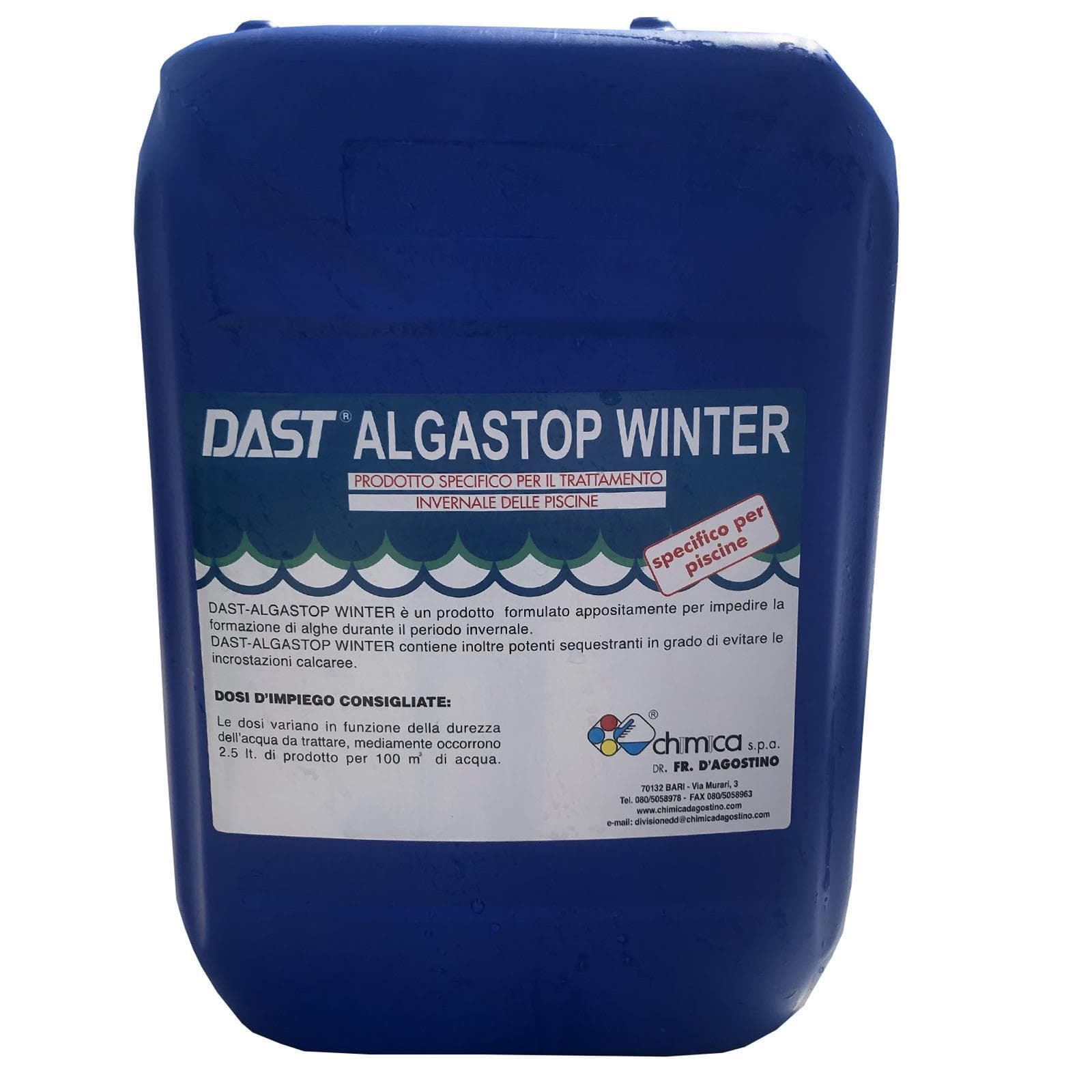Alghicida invernale "Algastop Winter" antialghe svernante multifunzione antigelo per piscine kg 10 - 4