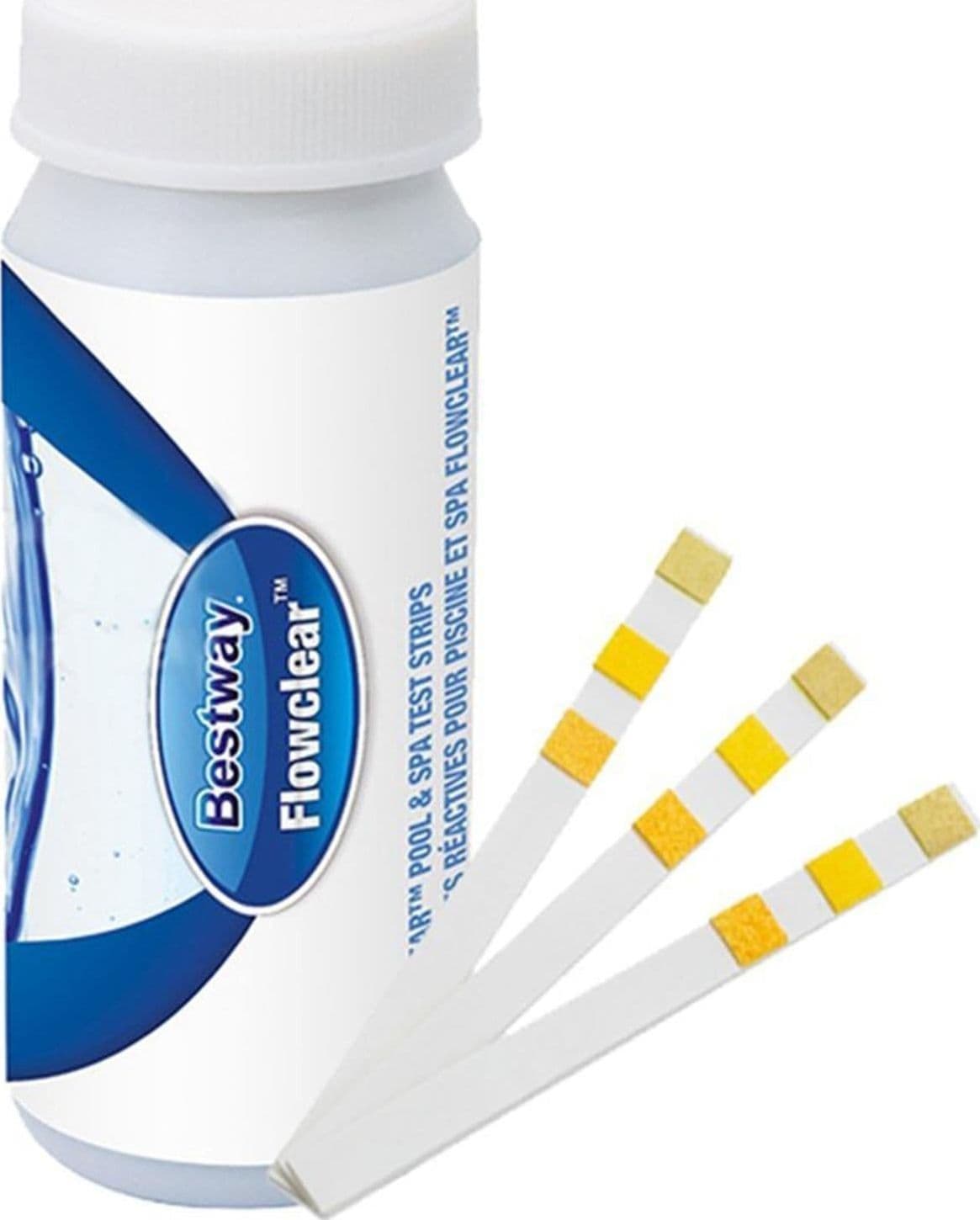 Kit di manutenzione per pulizia piscina kg 1 tris pastiglie antialghe cloro con dispenser e test piscine - 3