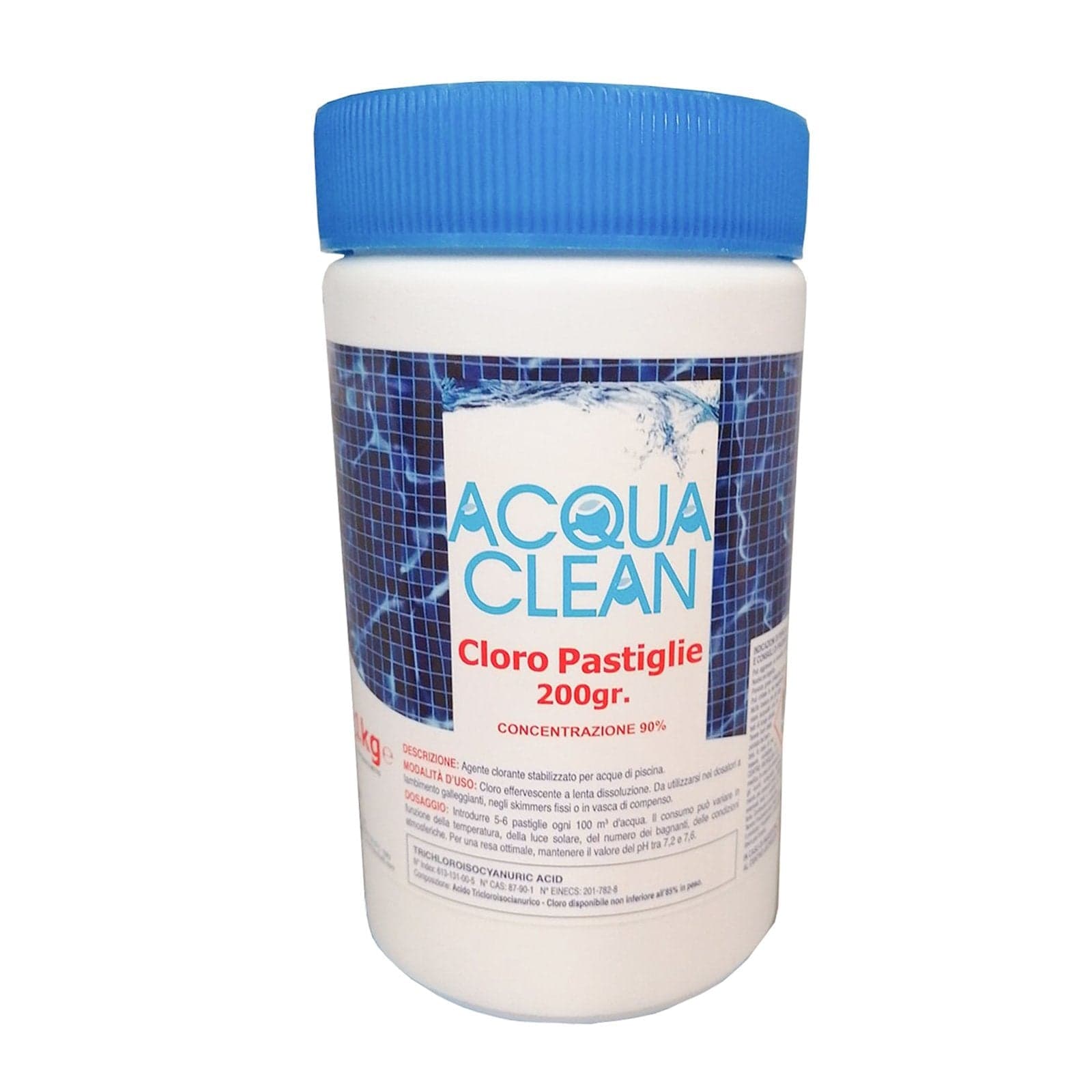 Cloro in pastiglie professionale "Dast Clor 90\200" per manutenzione e pulizia piscina - 2