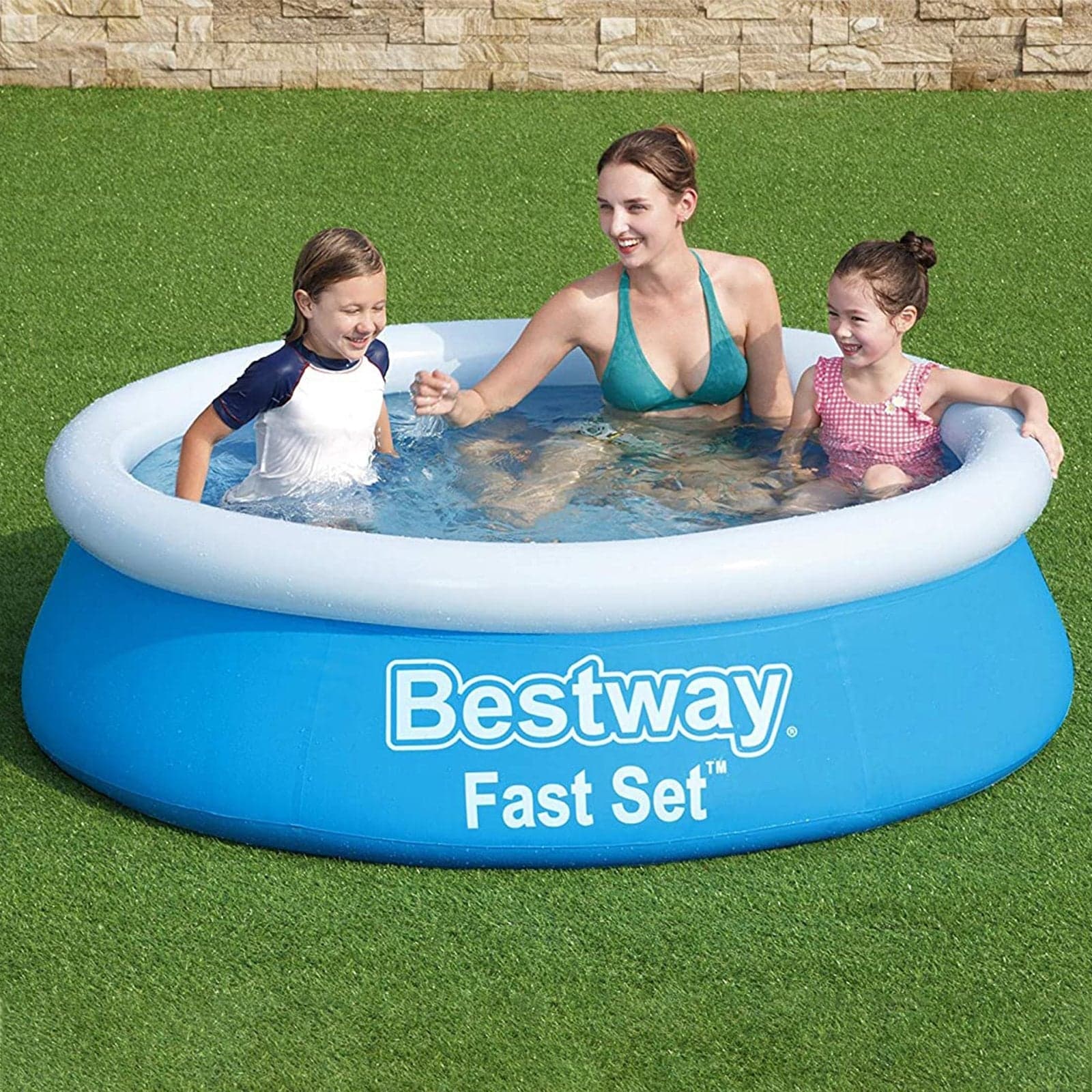 Piscina 183 cm tonda fuoriterra per bambini giardino veranda ciambellone - 3