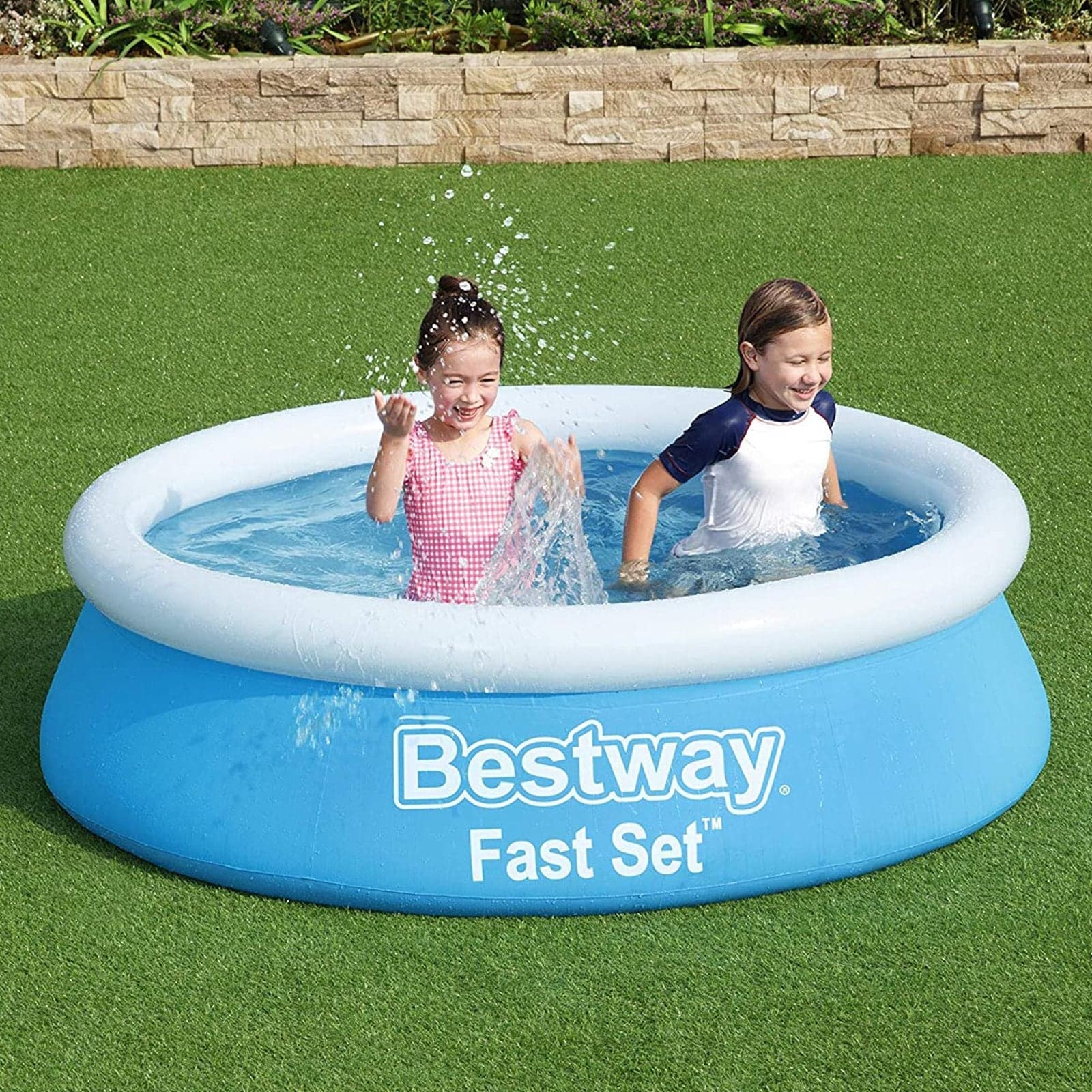Piscina 183 cm tonda fuoriterra per bambini giardino veranda ciambellone - 4