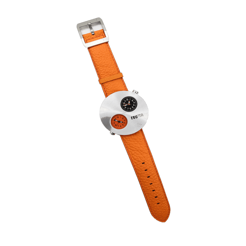 Orologio Frutta da Polso con Cinturino Arancione Casual Unisex