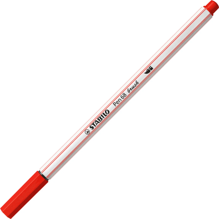 Stabilo - Astuccio Arty Pen 68 brush - Pennarello con punta morbida a pennello- Conf. 12 colori (568/12-21) - 2