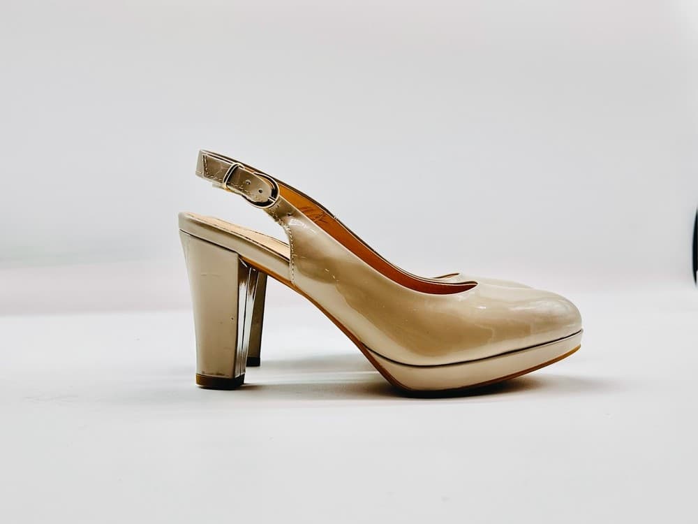 IGI &amp; CO.. Slingback con plateau in vernice beige - 2