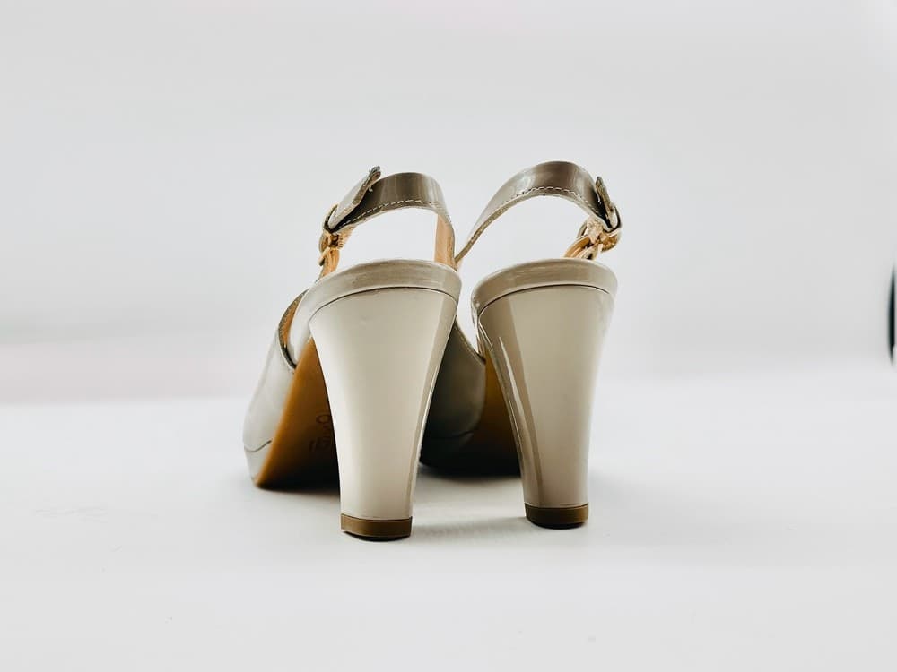 IGI &amp; CO.. Slingback con plateau in vernice beige - 4