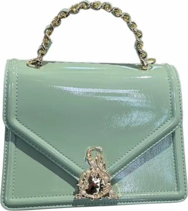 16015-ANN-W4M  BORSE A TRACOLLA L'Atelier du Sac Verde vernice 0000000345 - 6