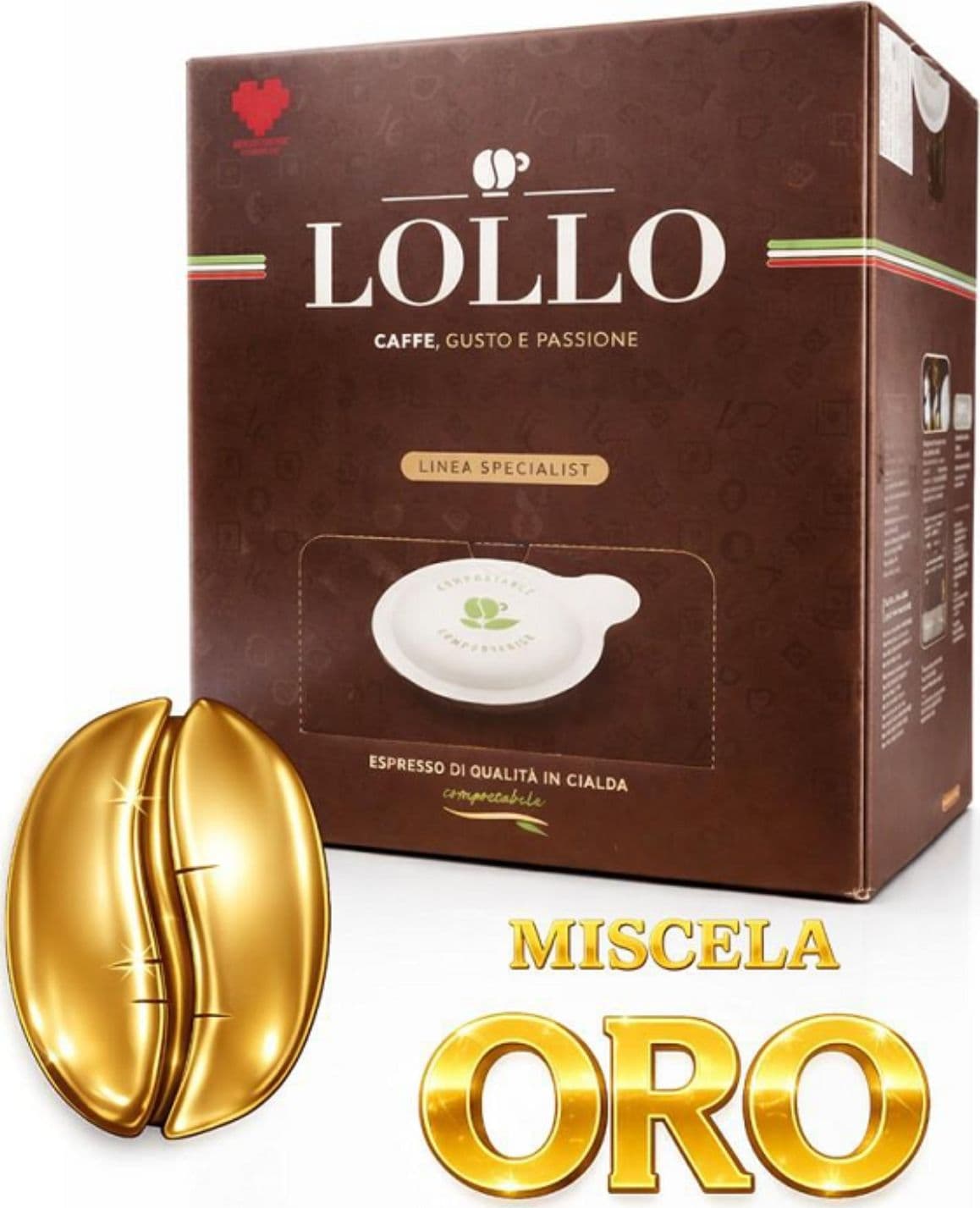Lollo Caffe 44mm Cialde Amore Assoluto 100pz