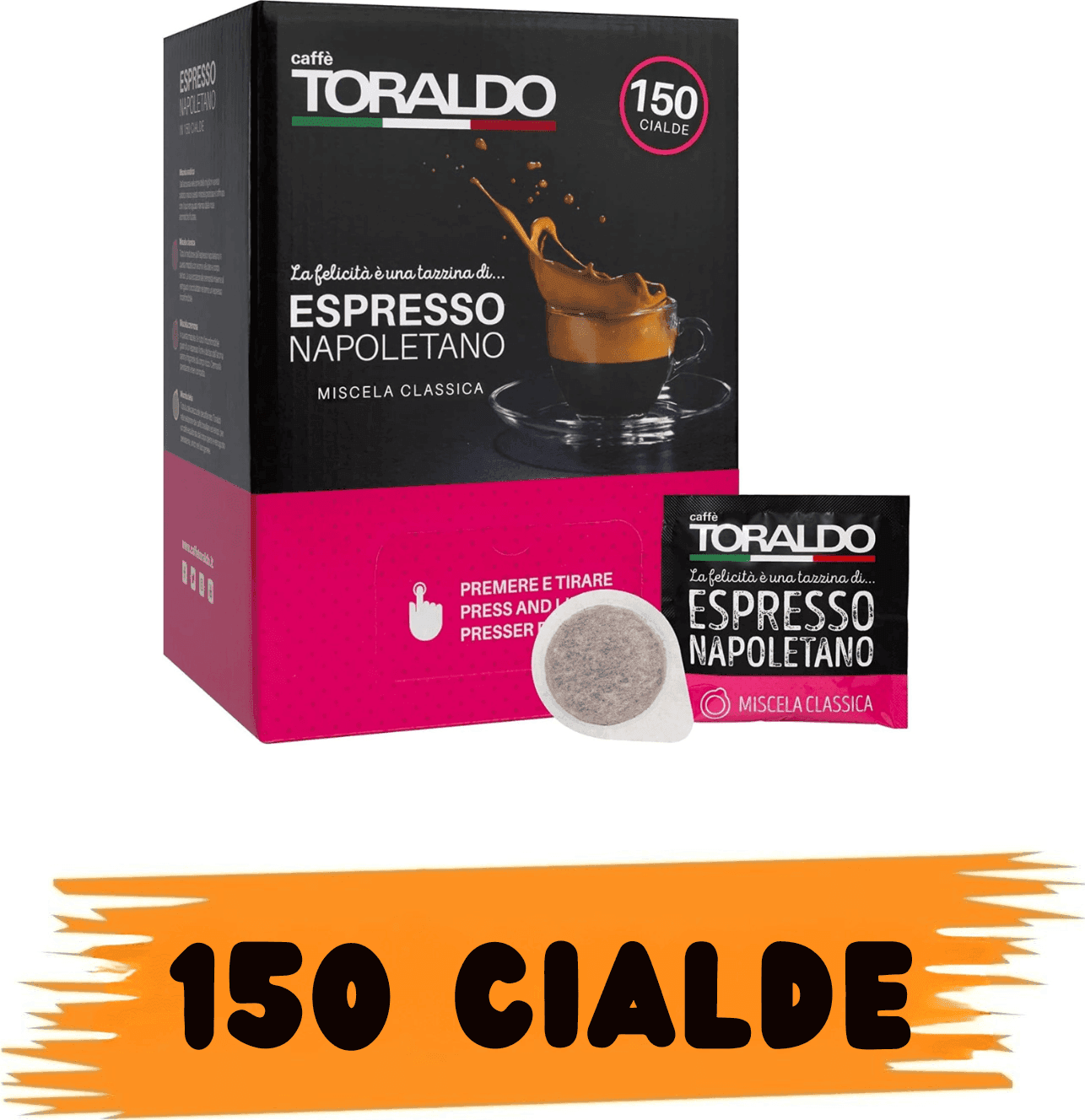 Caffè Toraldo Miscela Classica 150 Cialde - 1
