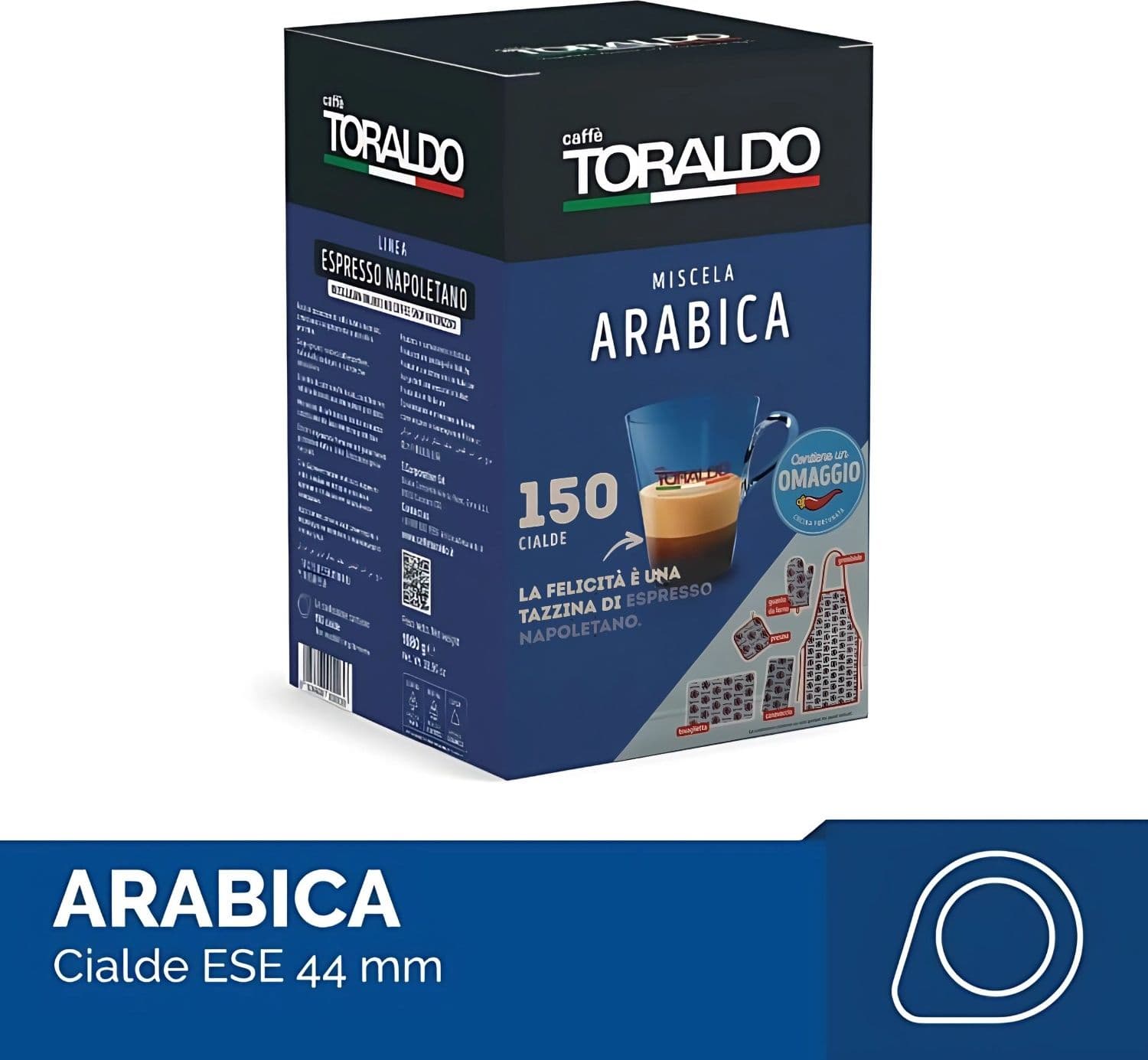 Toraldo Caffè Miscela Arabica Espresso Napoletano 150 Cialde