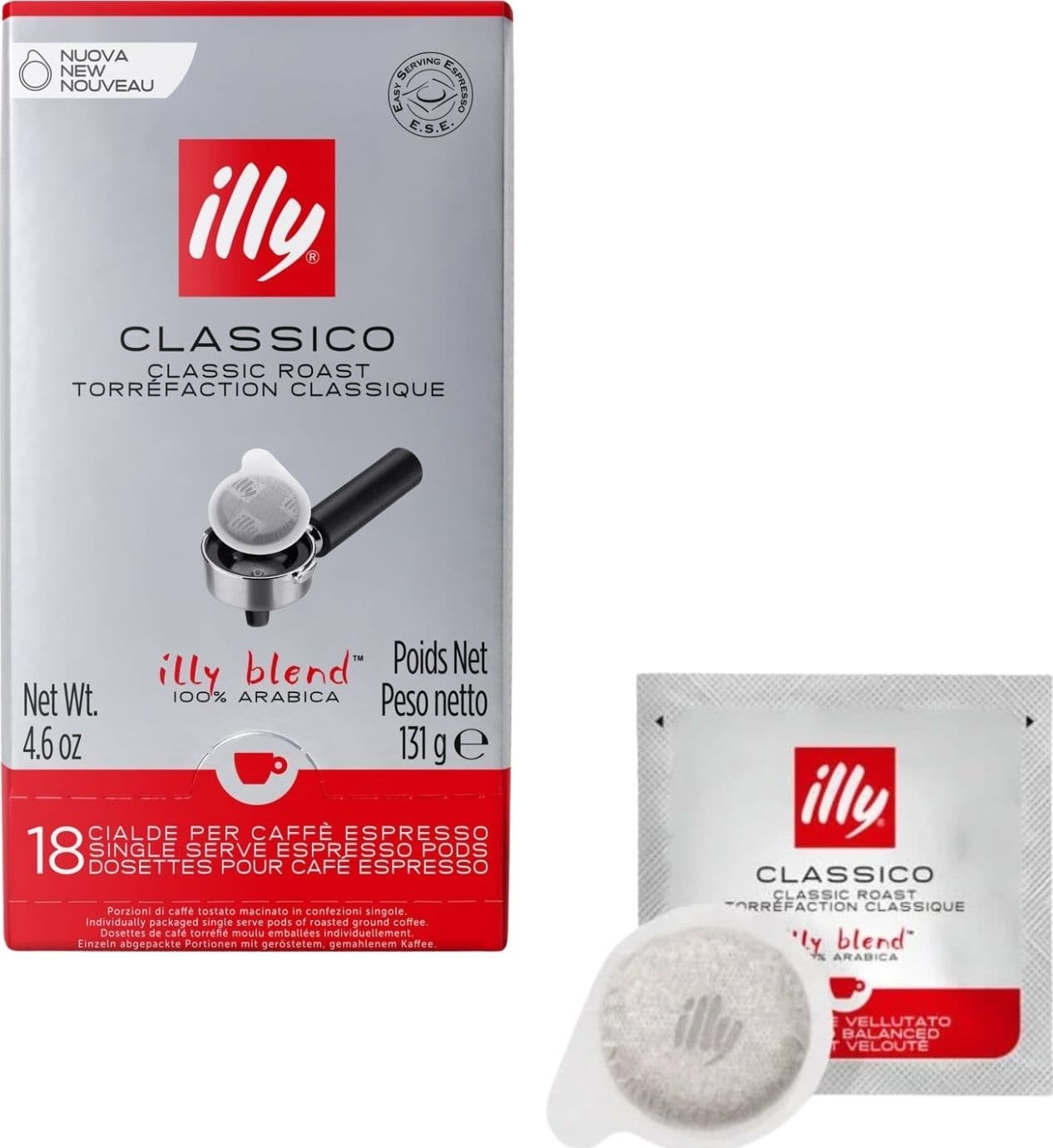 illy Caffe' Cialde 44mm Classico 18pz - 2
