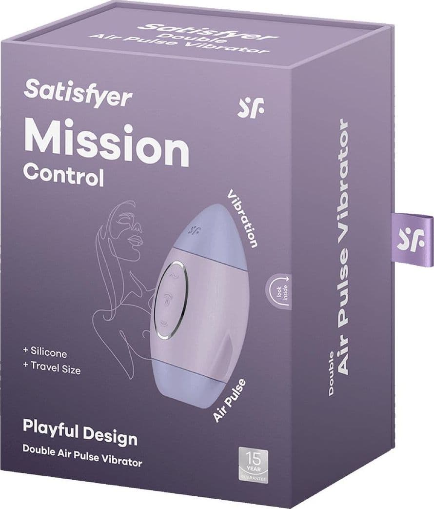 Stimolatore Mission Satisfyer clitorideo vaginale 11 onde di pressione + 12 vibrazioni - 6