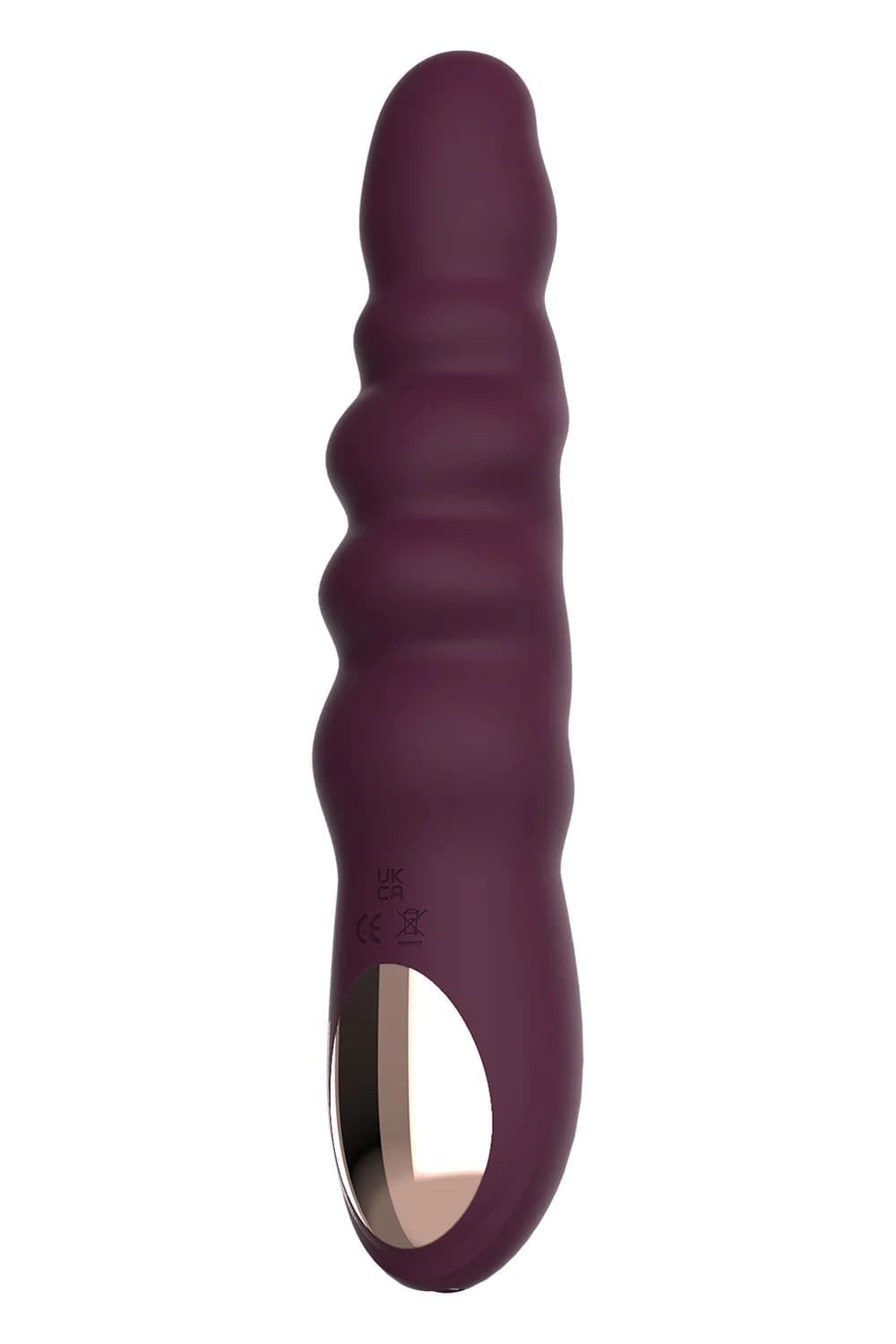 Vibratore vaginale Ribbed Power Vibe 21,5 cm 2 motori silicone morbido USB IPX6 - 3