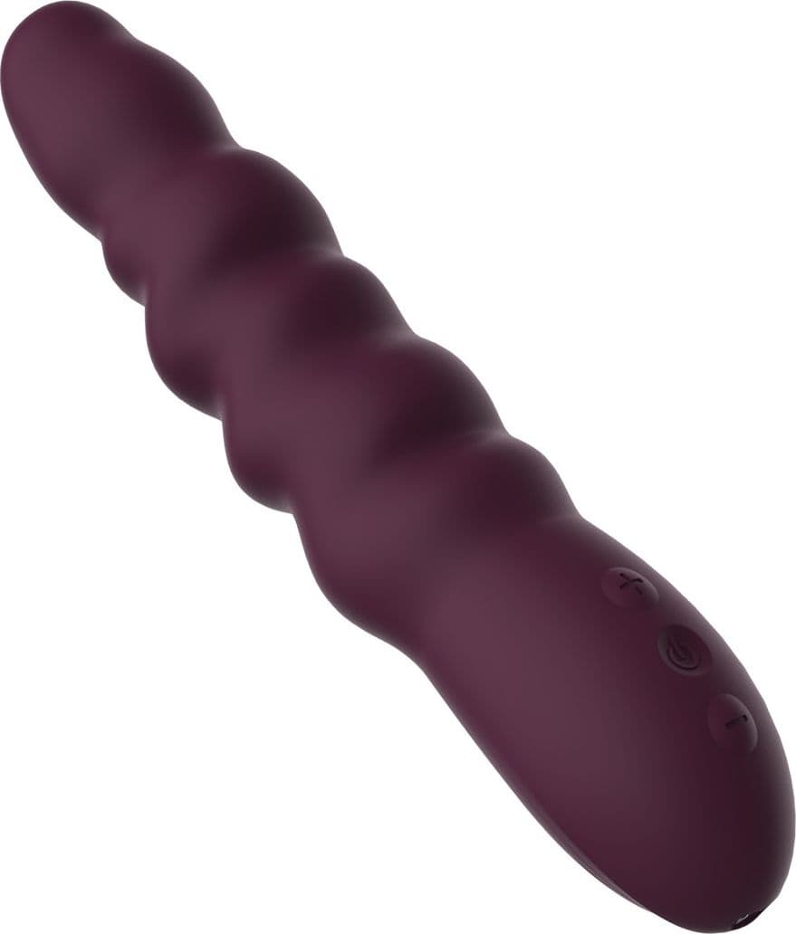 Vibratore vaginale Ribbed Power Vibe 21,5 cm 2 motori silicone morbido USB IPX6 - 6