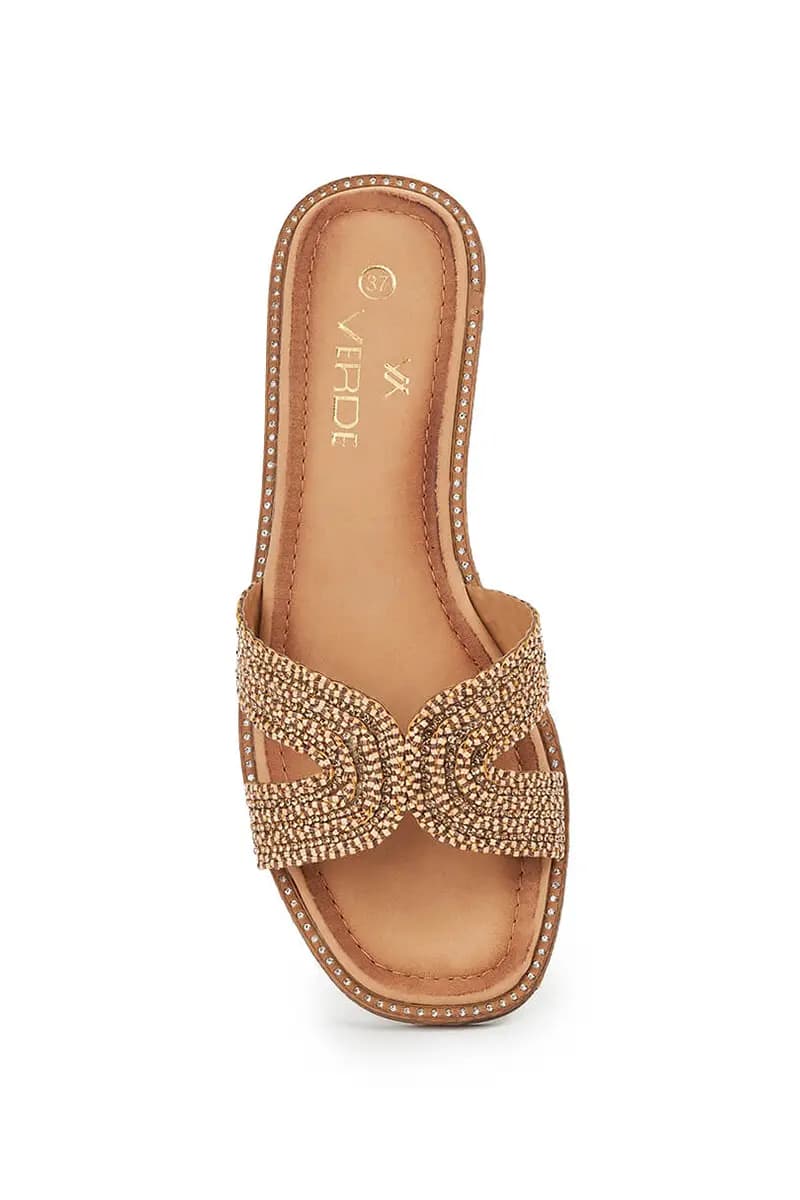 VERDE FASHION | Ciabatte con strass - 9